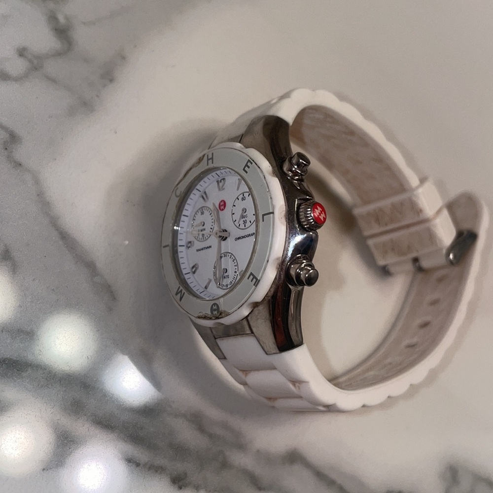 WHITE RUBBER MICHELE WATCH - Picture 3 of 6